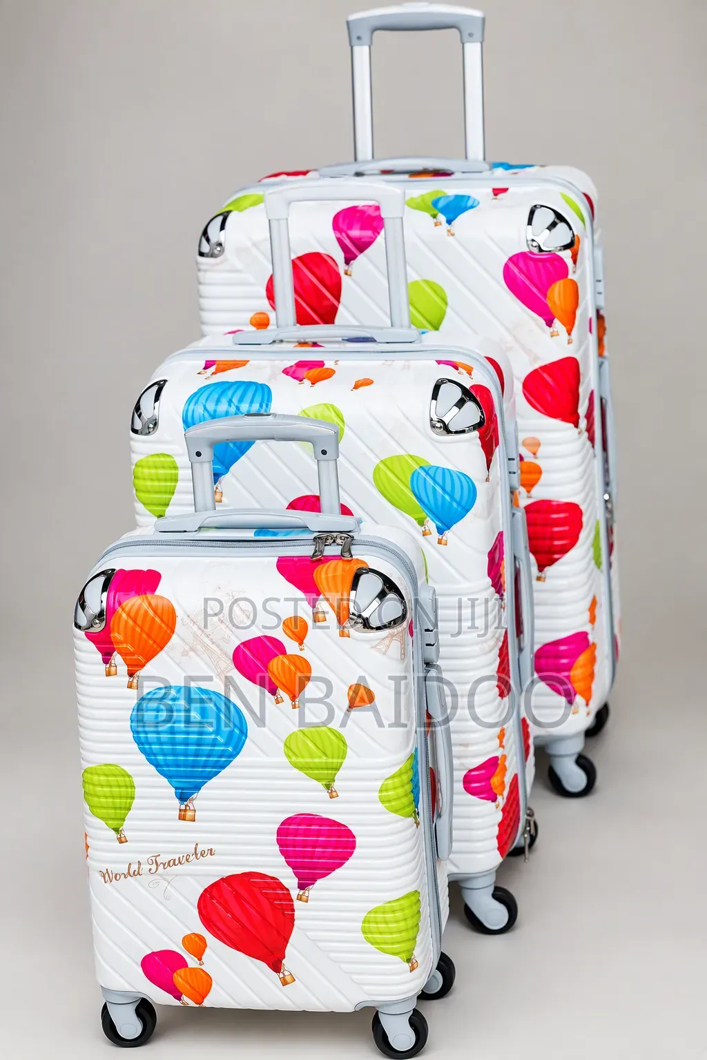 Plastic Travelling Bags 3 Pieces (Durable & Stylish)