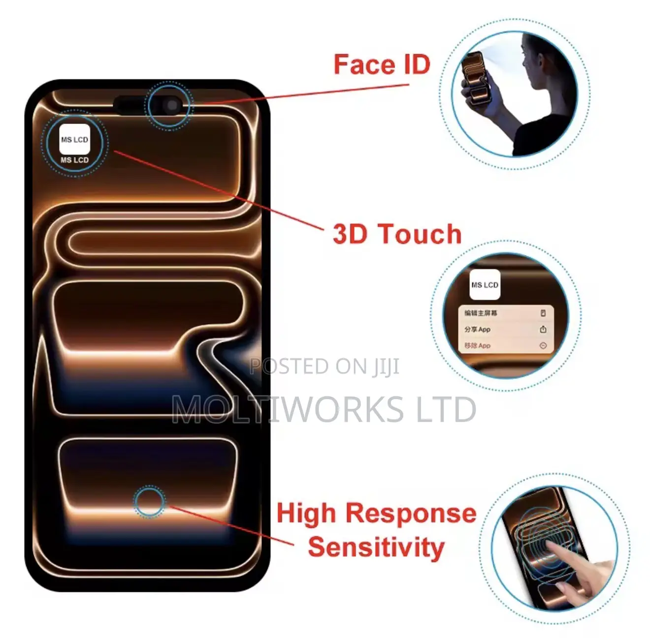 iPhone 17pro Max Screen Original
