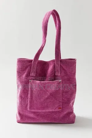 Trendy Corduroy Tote Bags
