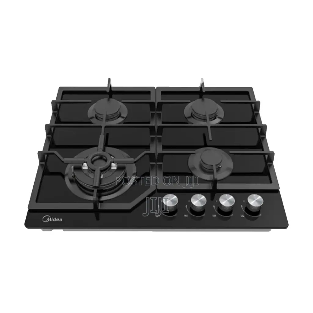 Midea 4 Burner Gas Hob - 60cm Black- 60GJ084