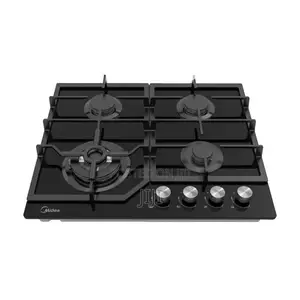 Midea 4 Burner Gas Hob - 60cm Black- 60GJ084