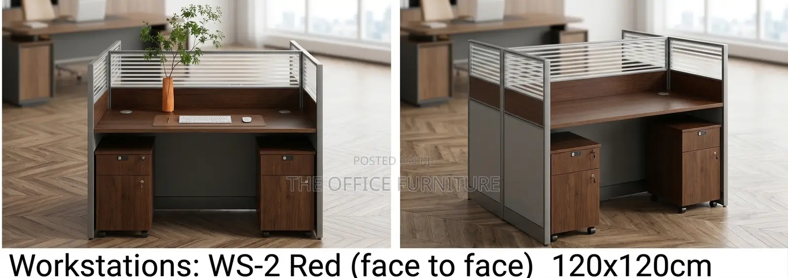 2-Person Face-to-Face Office Workstation