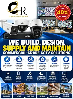 40% CCTV Services – Installation, Repair & Upgrades