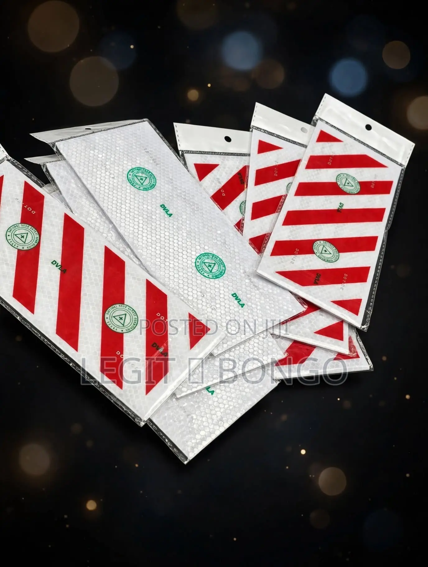 Original DVLA Bumper Reflectors - White & Red