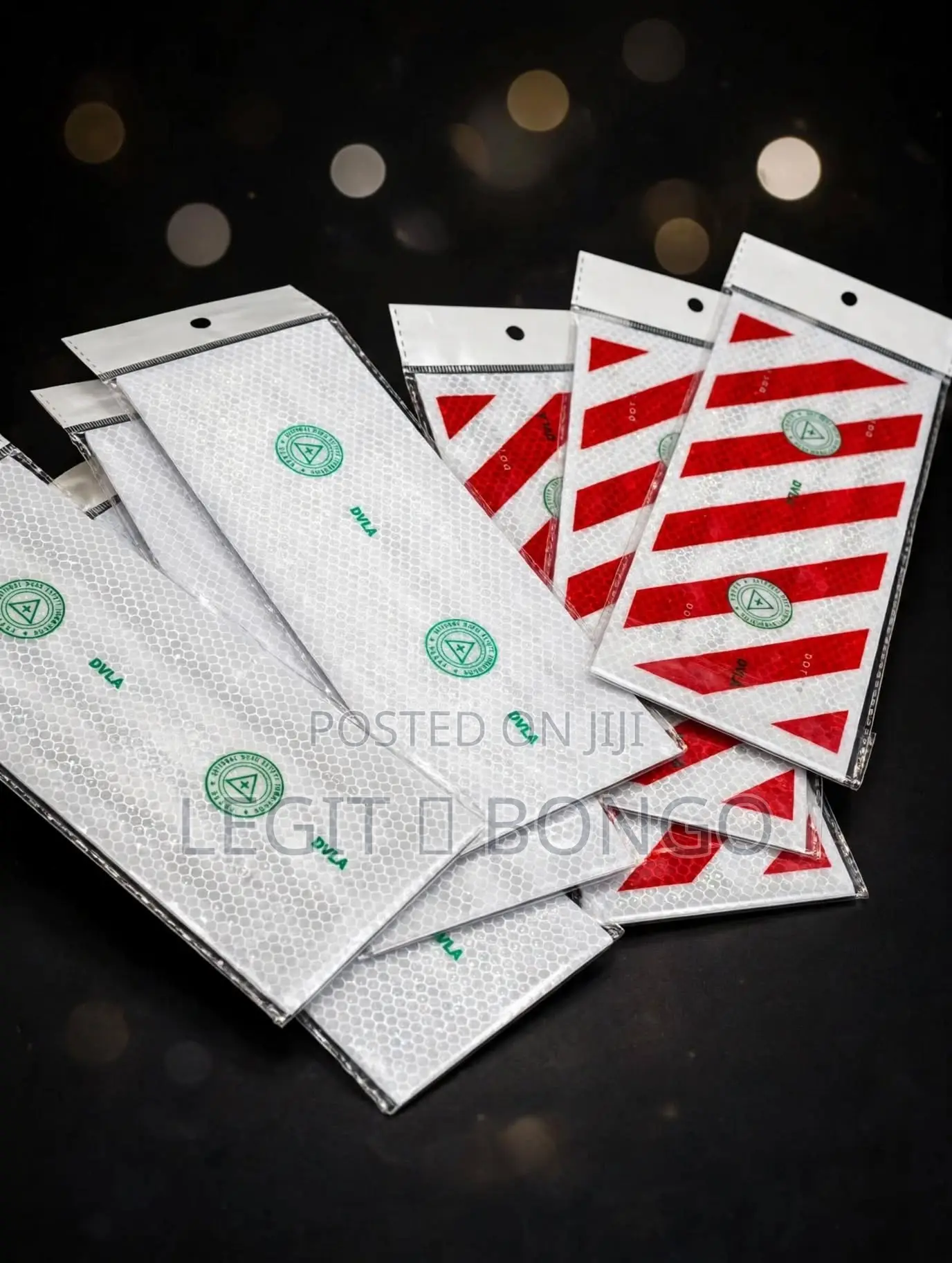 Original DVLA Bumper Reflectors - White & Red