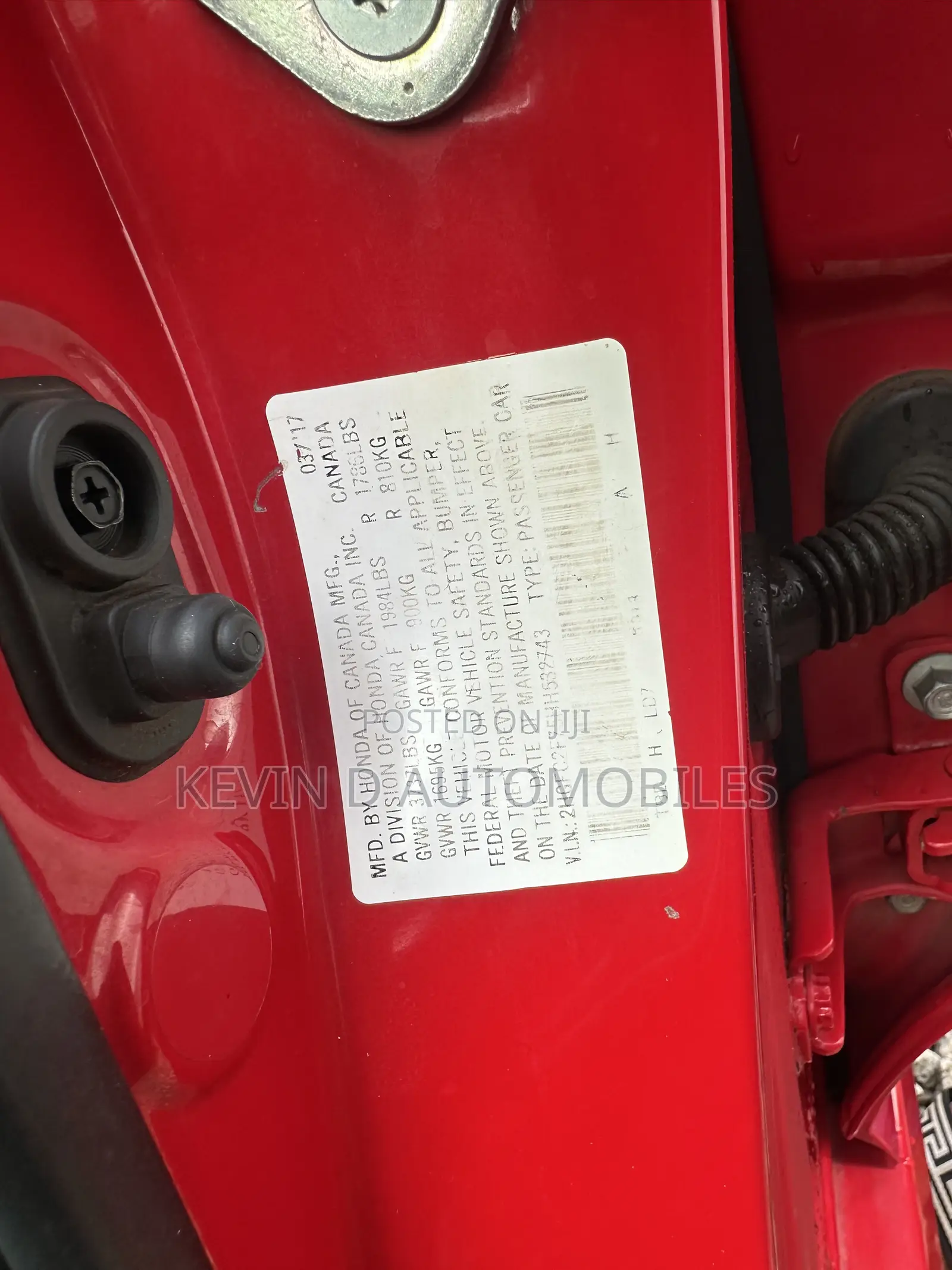 Honda Civic EX-L 4dr Sedan (1.5L 4cyl) 2017 Red