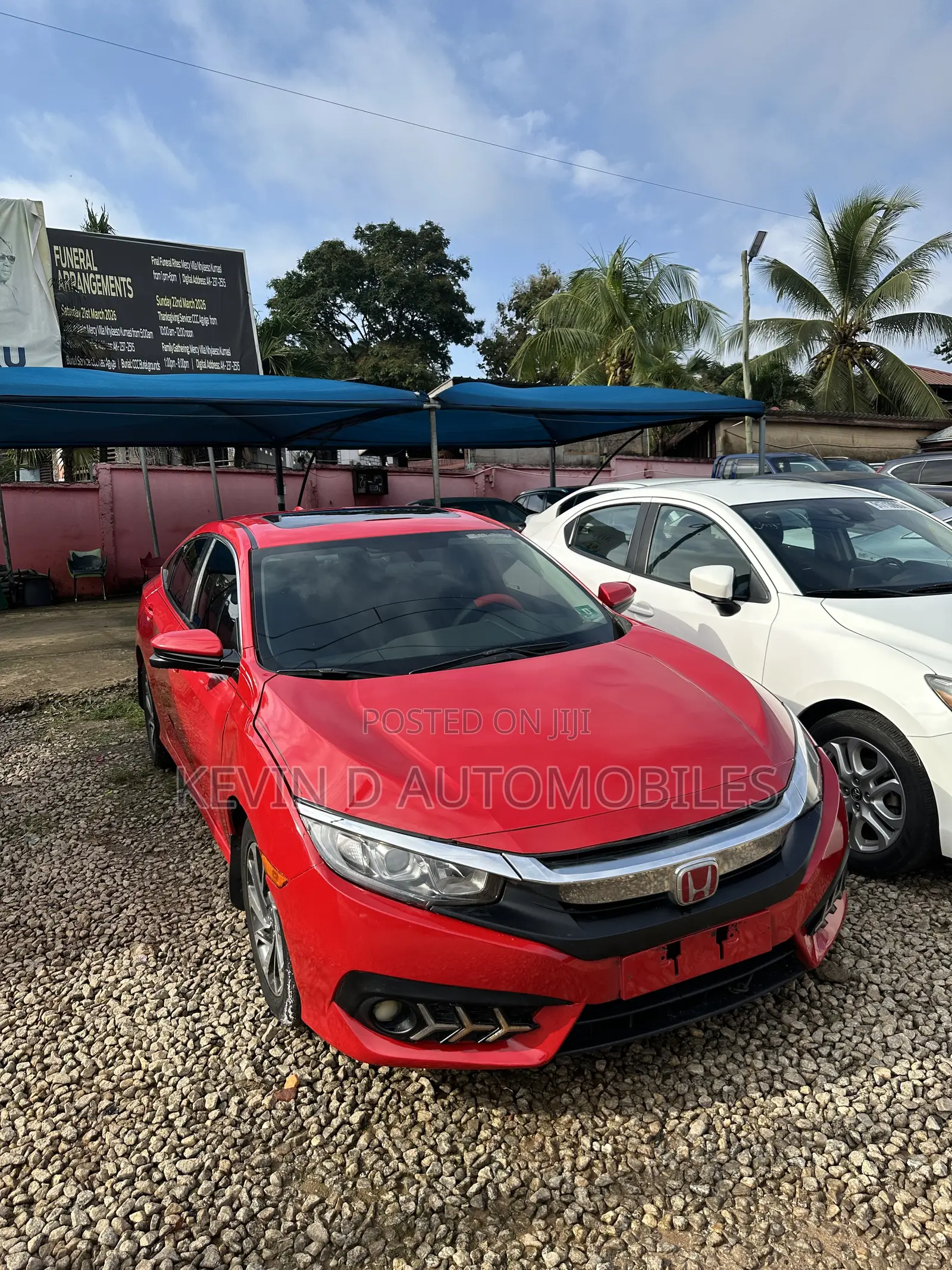 Honda Civic EX-L 4dr Sedan (1.5L 4cyl) 2017 Red