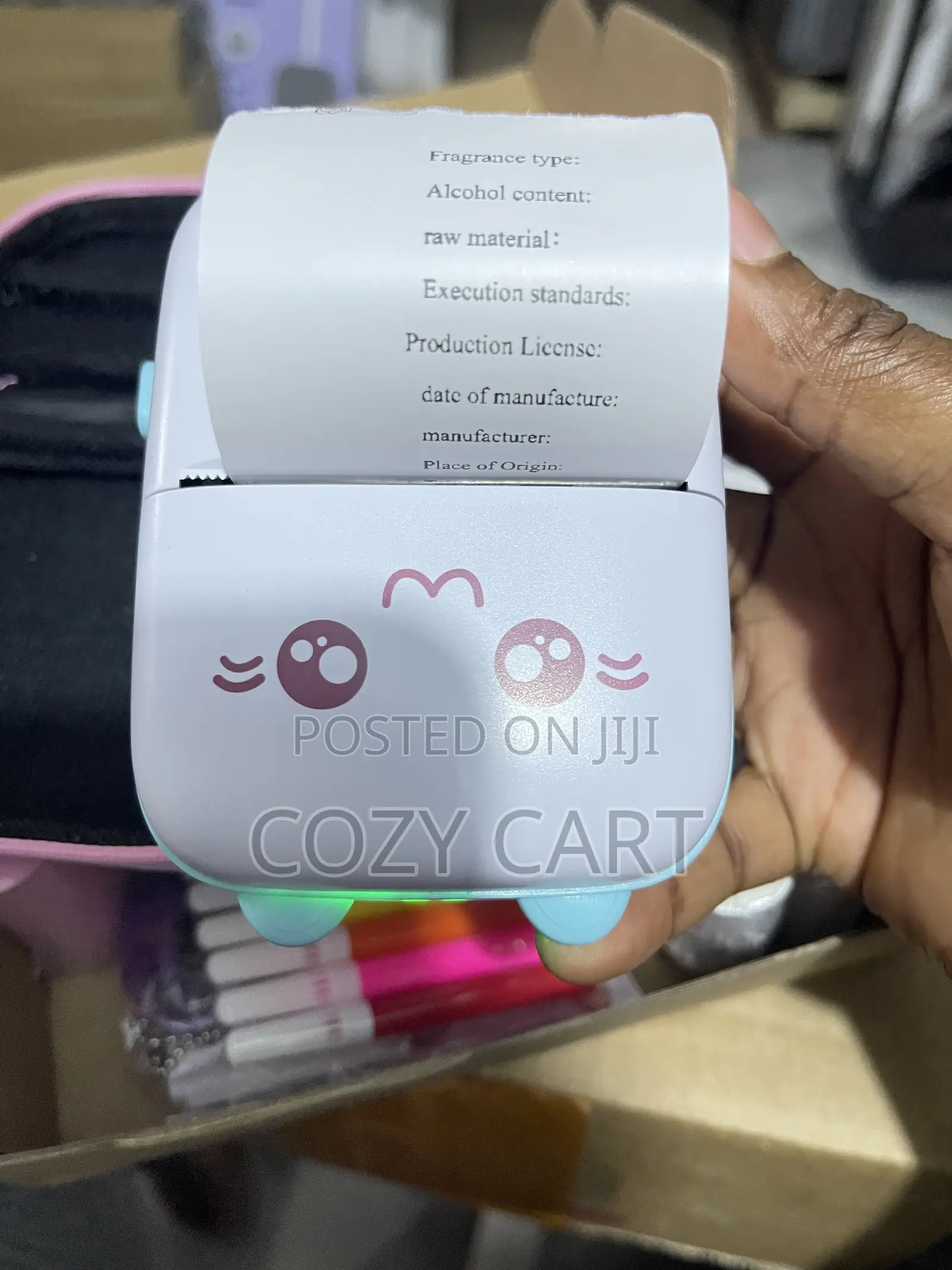 Portable Thermal Label Printer With Papers