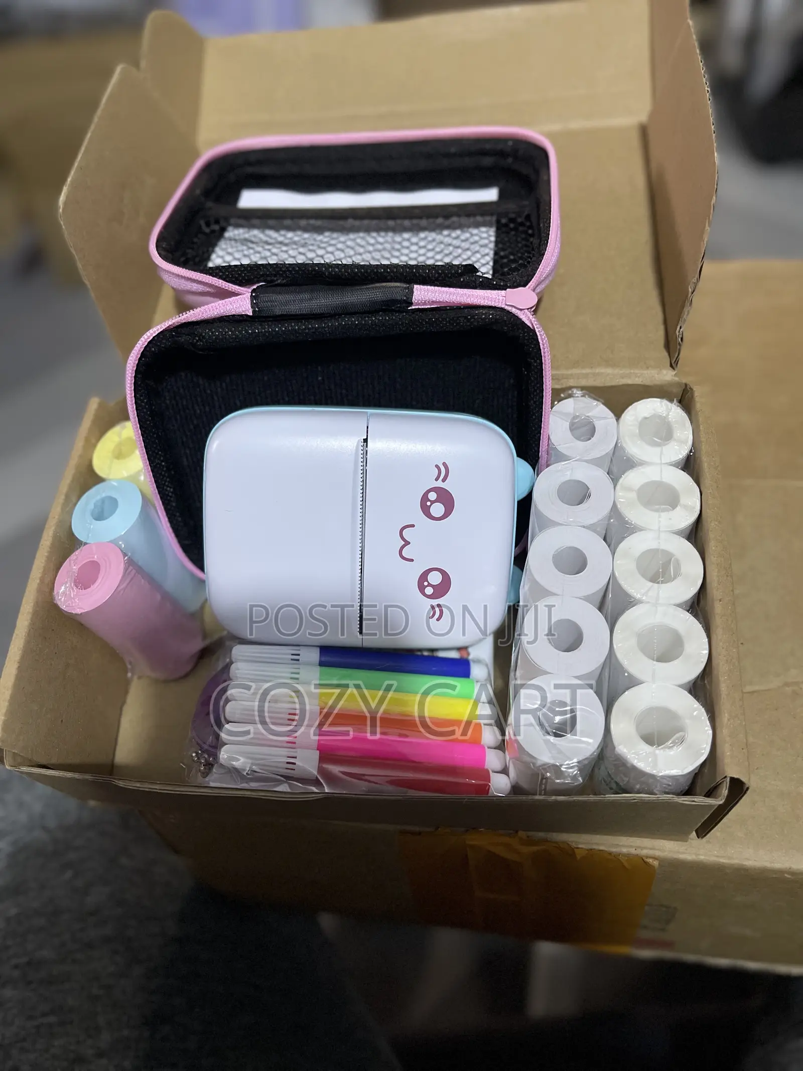 Portable Thermal Label Printer With Papers