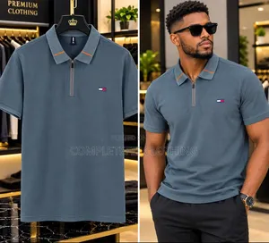 Men's Knitted Quarter Zips Short Sleeves