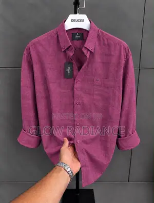 Men’s Textured Button Down Shirt