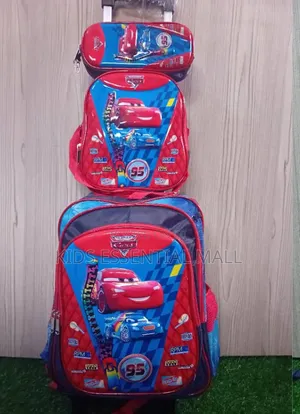 3 in 1 Trolley School Bag for Kids