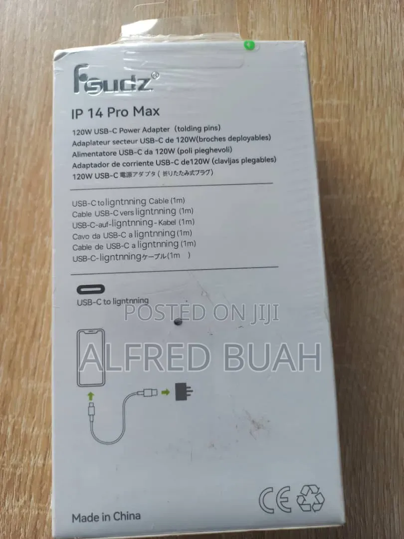 iPhone 3 -Pins Type-C Fast Charger, Very High Quality