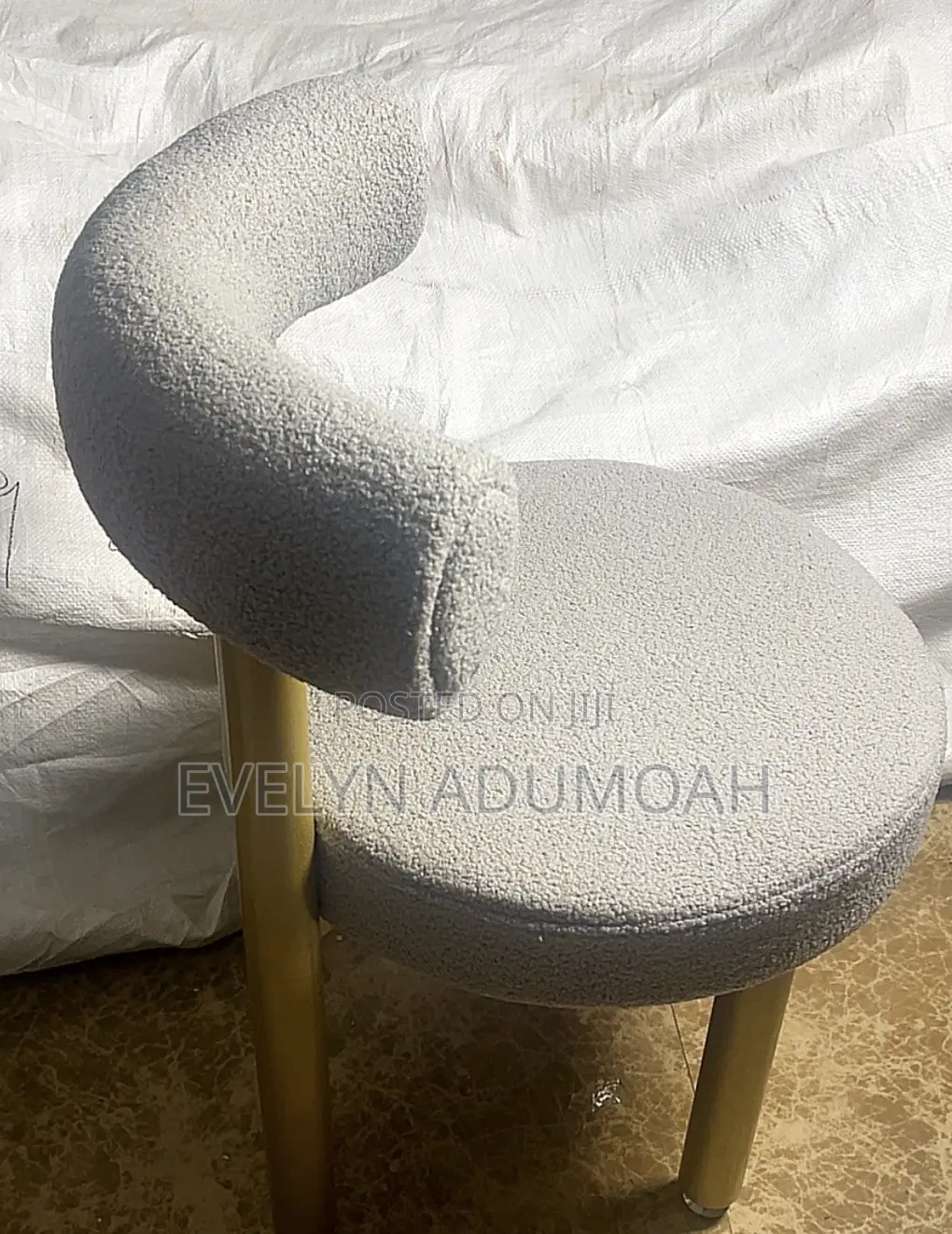 Boucle Vanity Chair