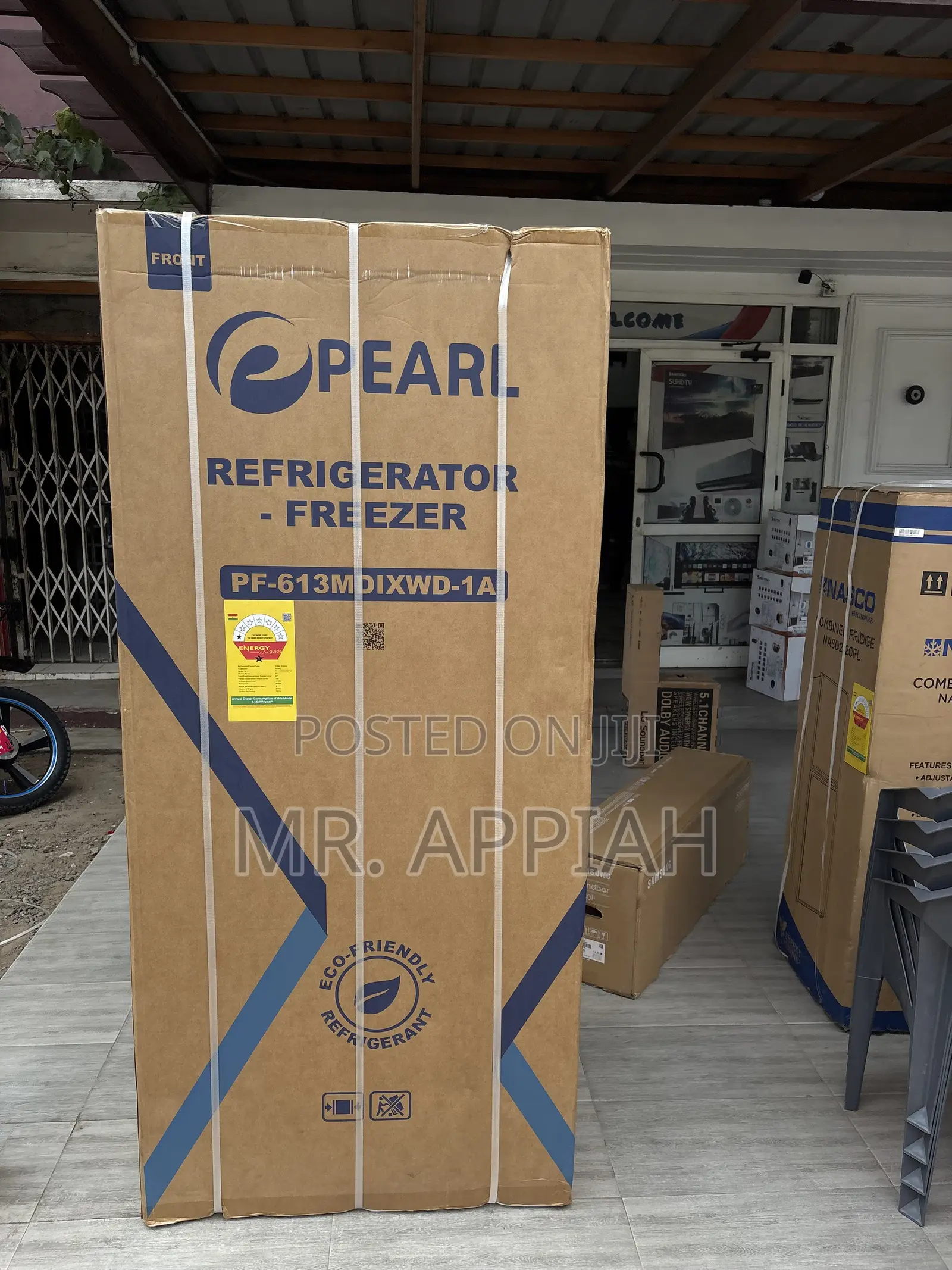 Quality Chilling Pearl PF-613MDIXWD-1A Side by Side Fridge(Gray)
