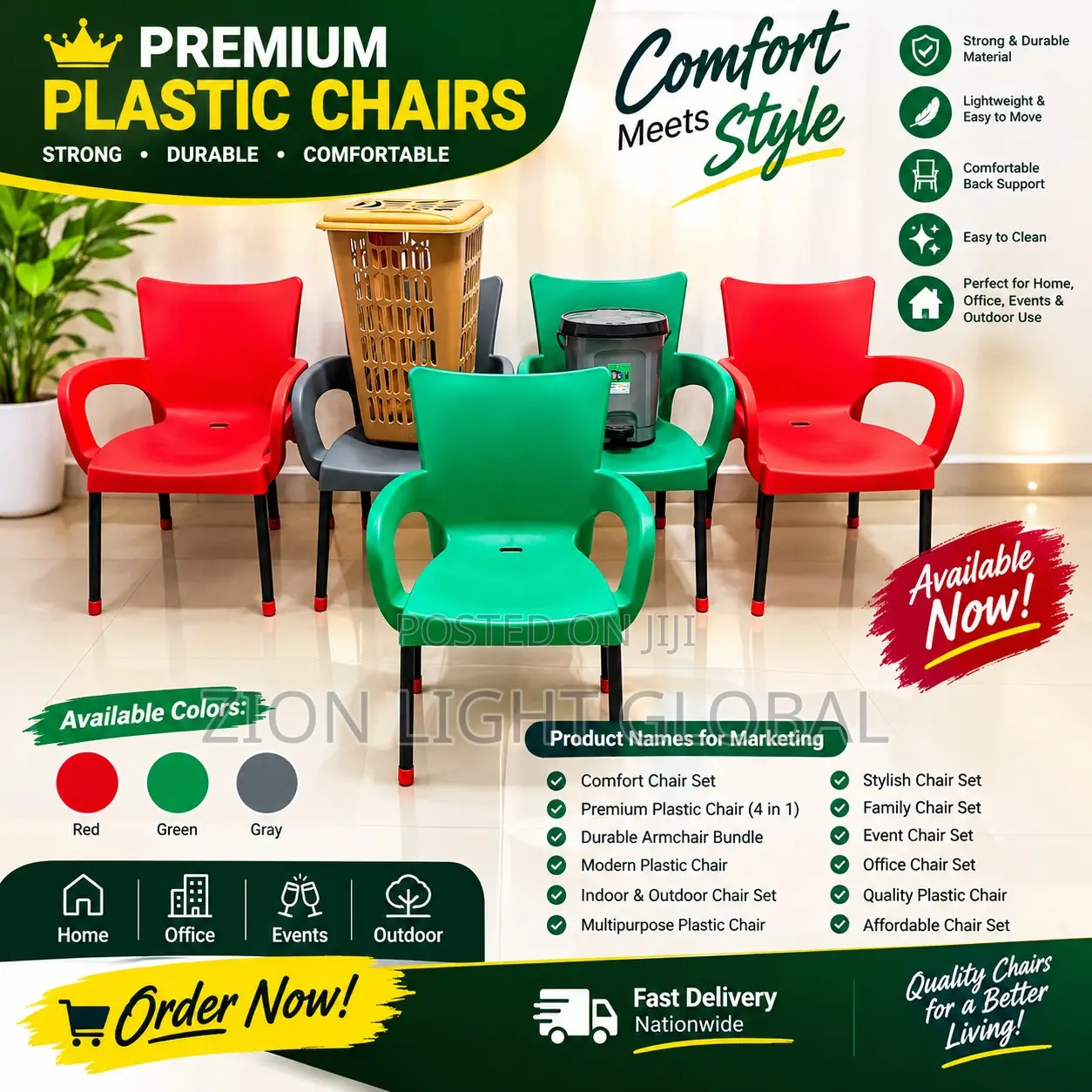 Premium Plastic Chairs for Sale!