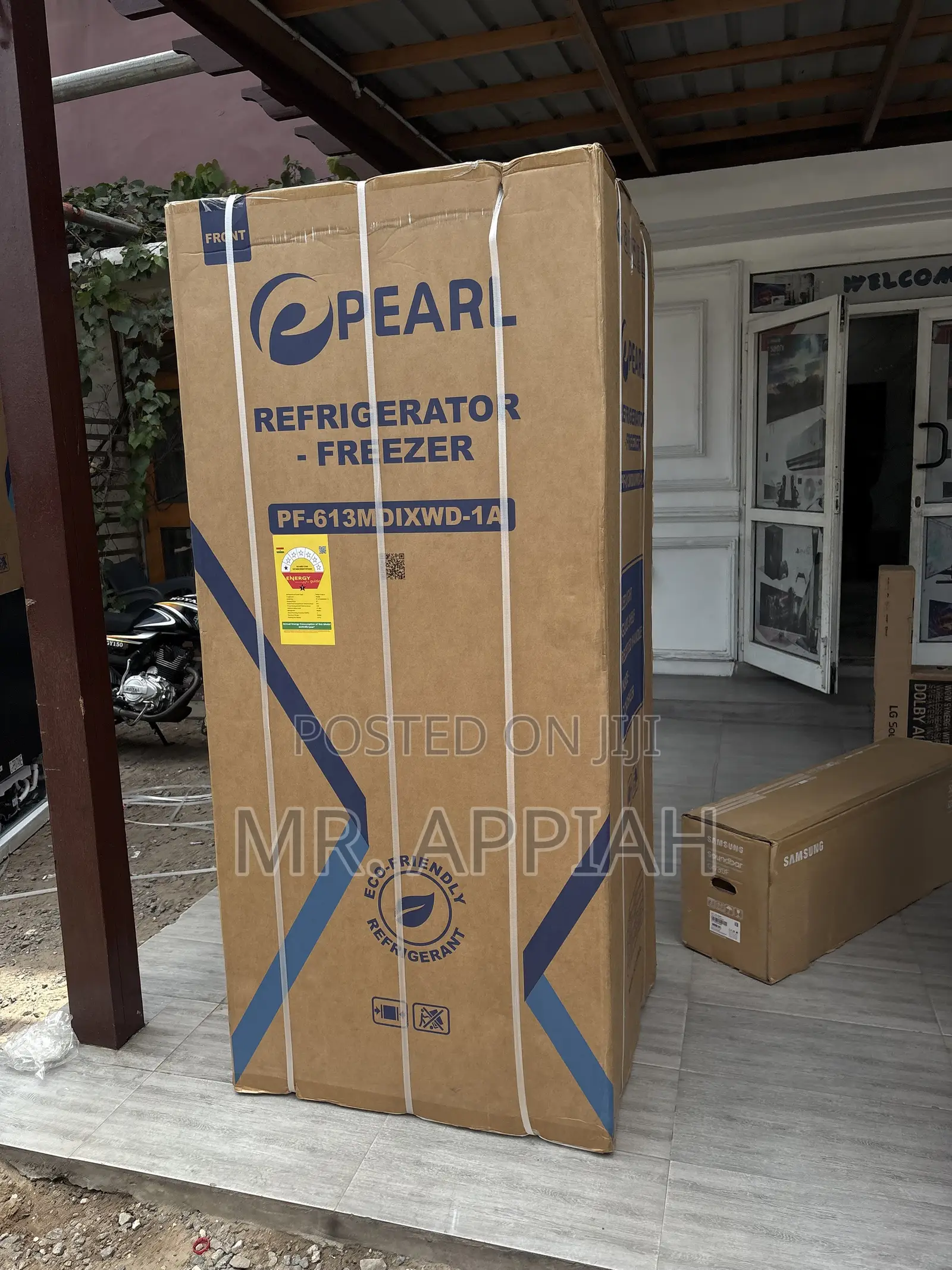 Exceptional Performance Pearl 421L Side by Side Fridge(Gray) 