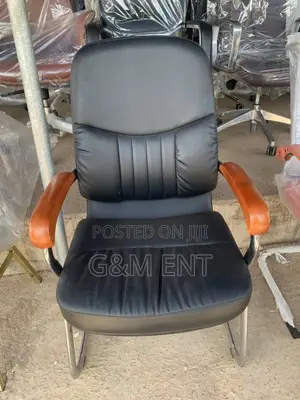 Platform Leather Chair