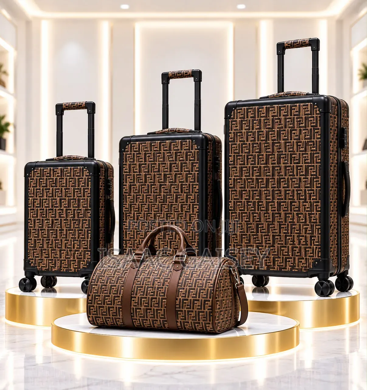 4Set Premium Executive Luxurious Zipless Luggages With Duffel Bag