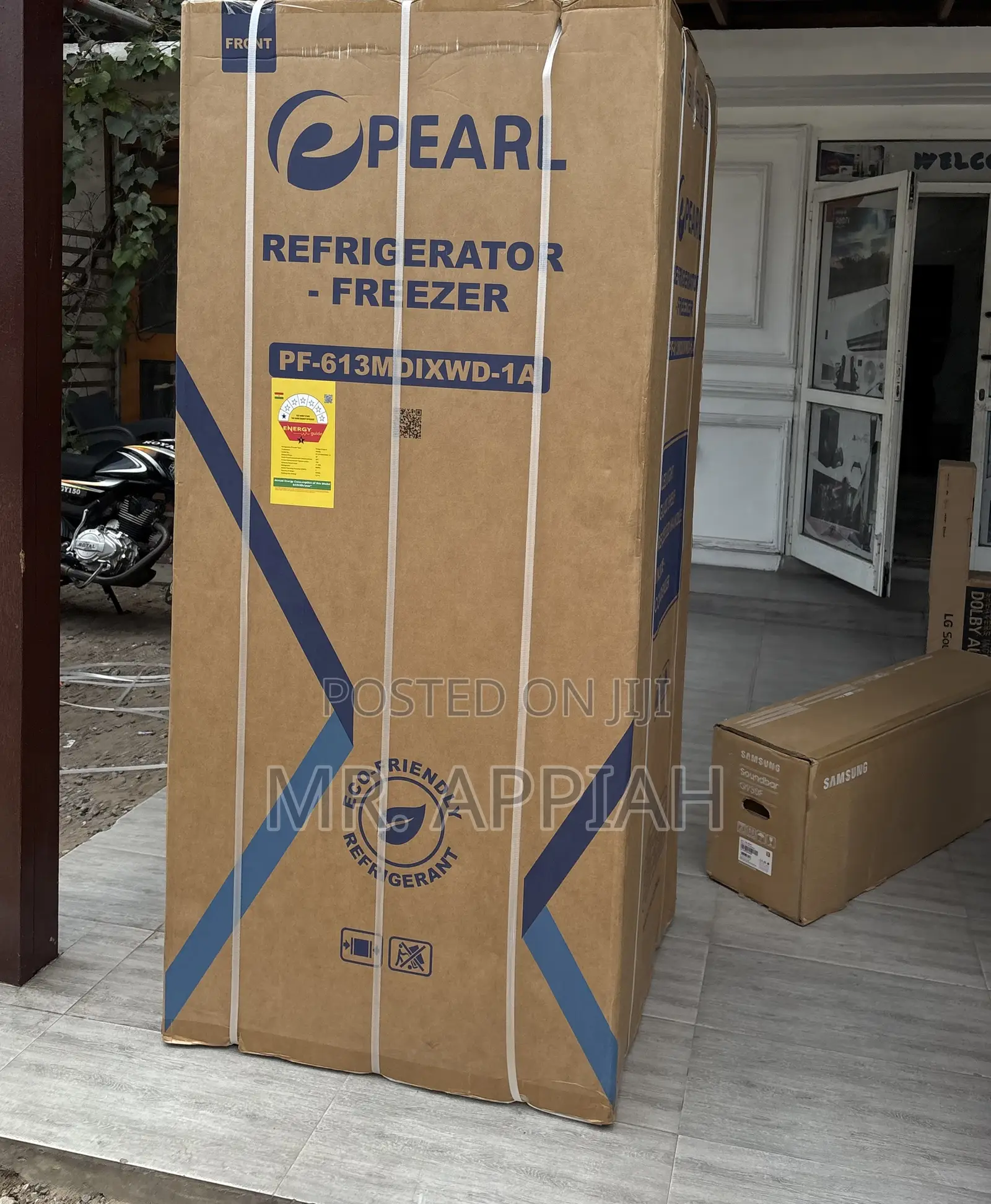 Perfect Cooling Pearl 421L Side by Side Refrigerator(Gray)