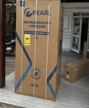 Perfect Cooling Pearl 421L Side by Side Refrigerator(Gray)
