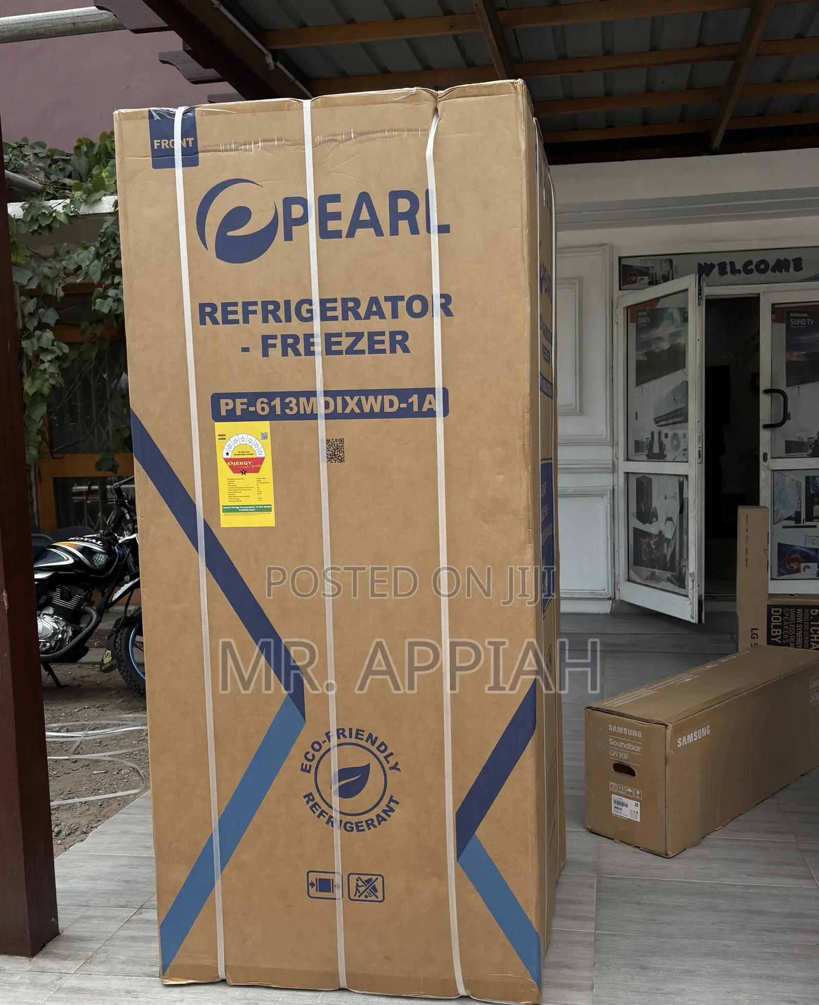 Perfect Cooling Pearl 421L Side by Side Refrigerator(Gray)
