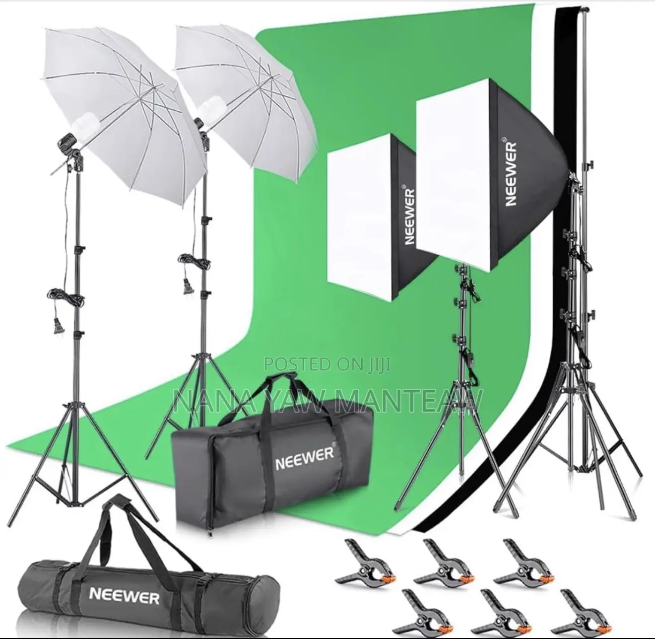 NEEWER Photography Lighting Kit With Backdrops