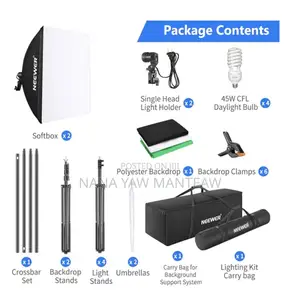 NEEWER Photography Lighting Kit With Backdrops