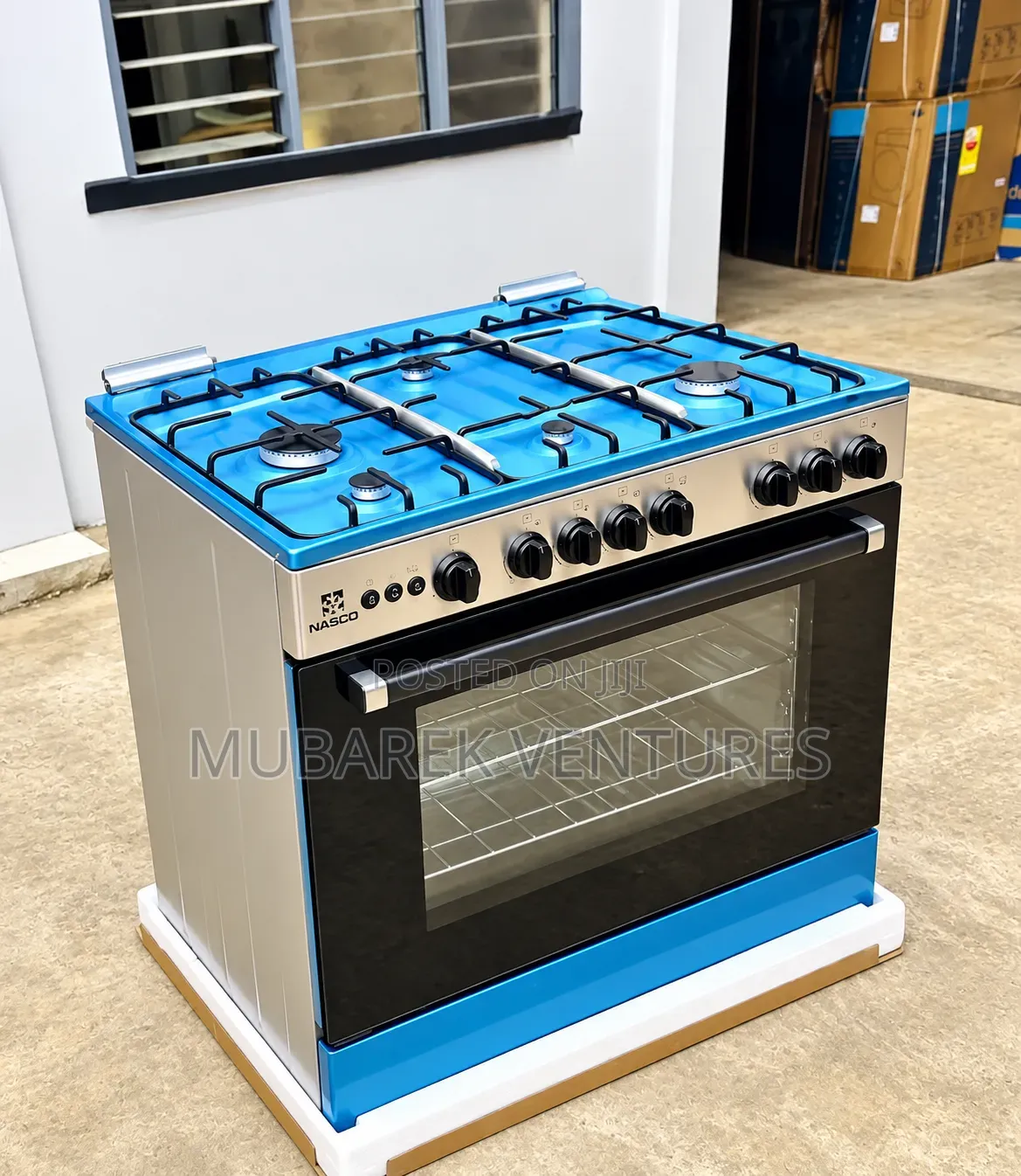Nasco 90x60 5 Burner Gas Cooker With Grill