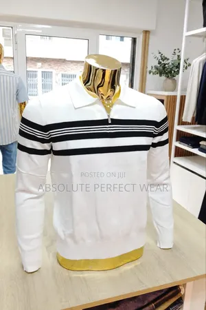 Waffle Knit Zip Polo