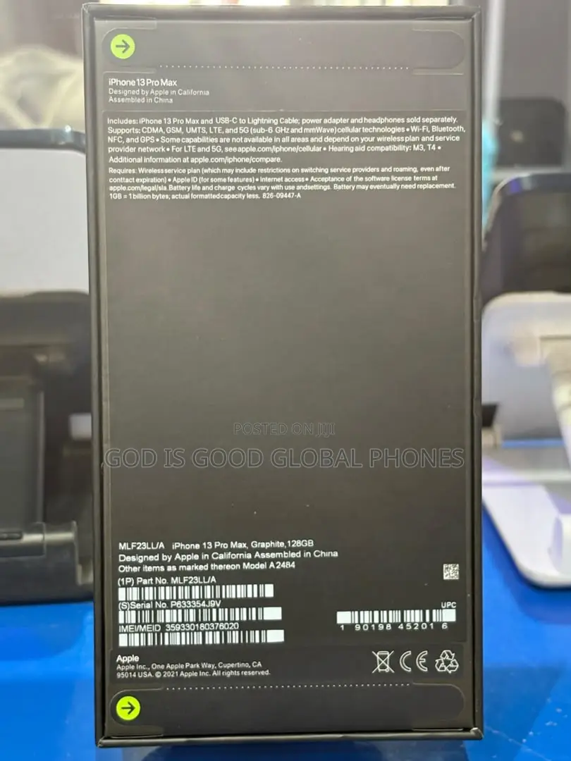New Apple iPhone 13 Pro Max 128 GB Black