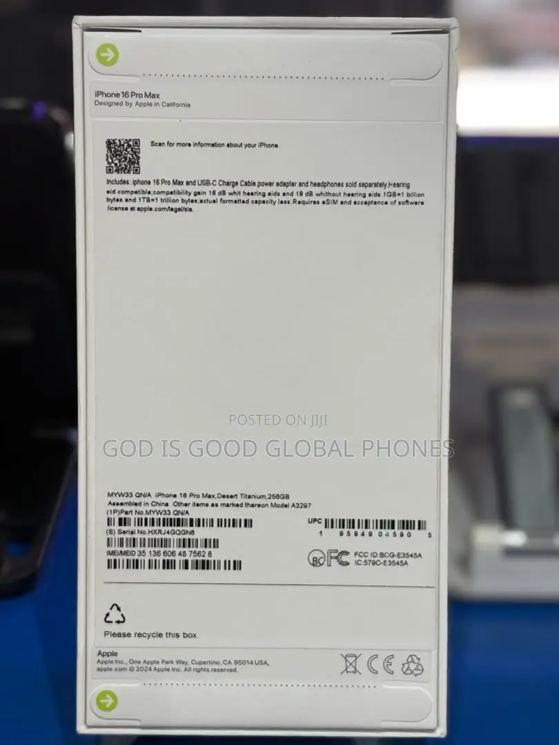 New Apple iPhone 16 Pro Max 256 GB