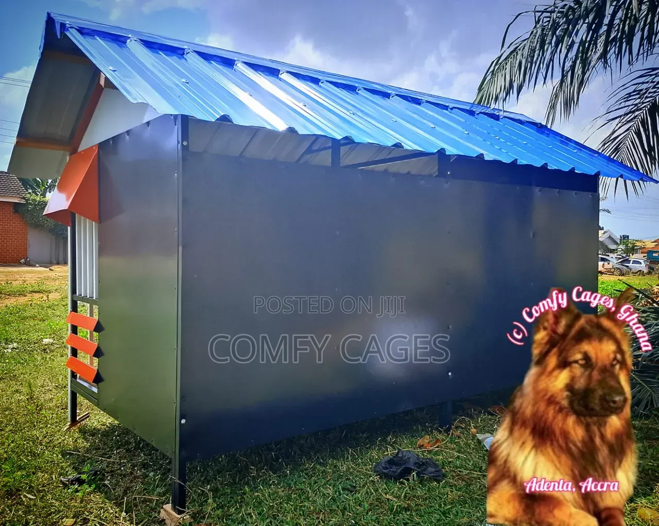 Heavy-Duty Large Double Galvanized Steel Comfy Dog Cage