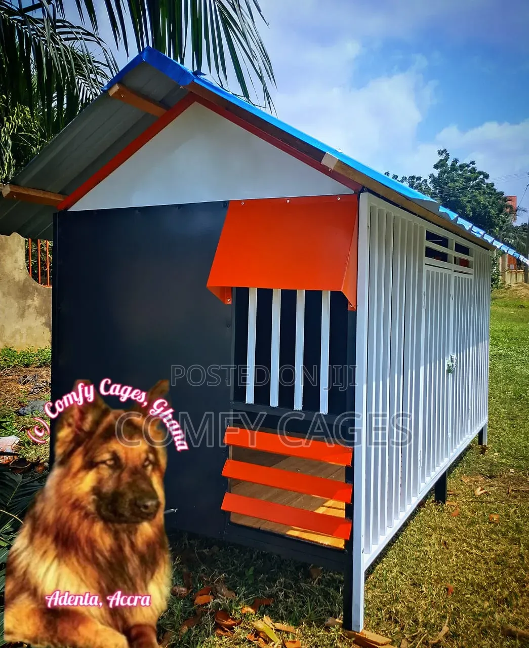 Heavy-Duty Large Double Galvanized Steel Comfy Dog Cage