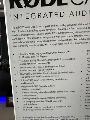 Rode RodeCaster Duo Integrated Audio Production Studio