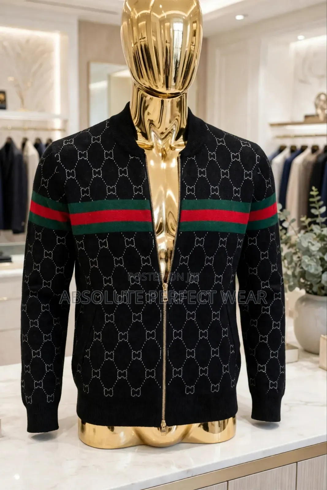 Gucci Inspired Designer Knit Jacket