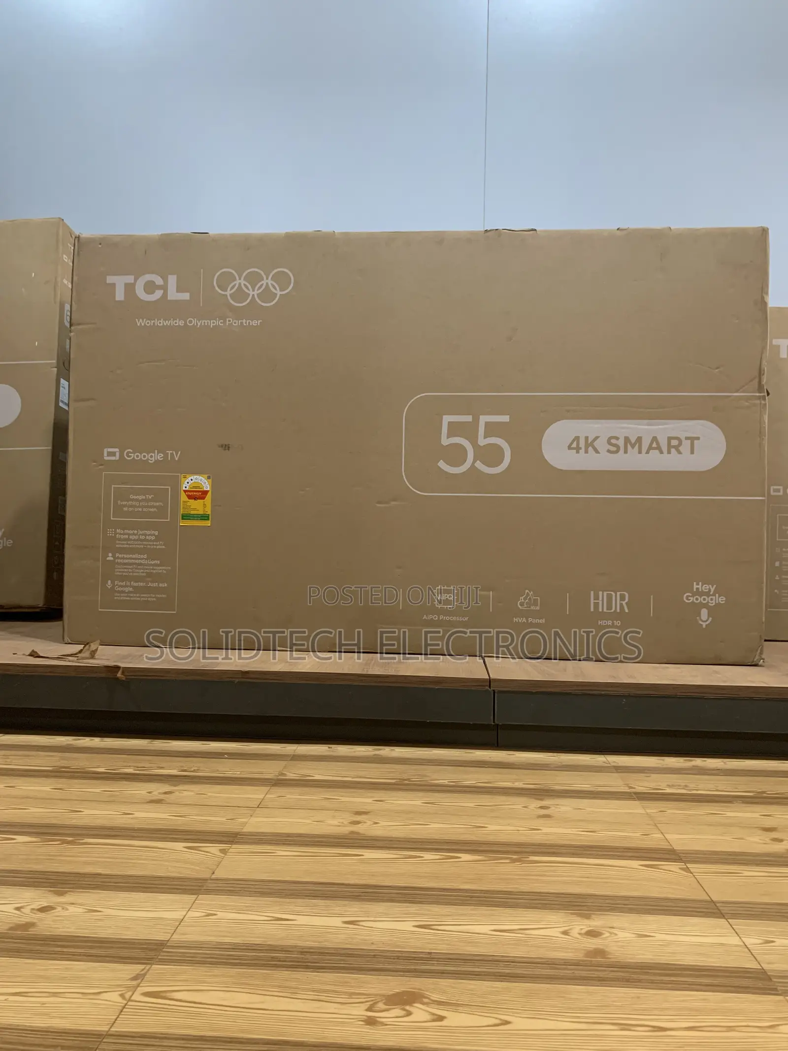 Brand New TCL 55" UHD 4K Smart Google TV Frameless Metallic Edition.