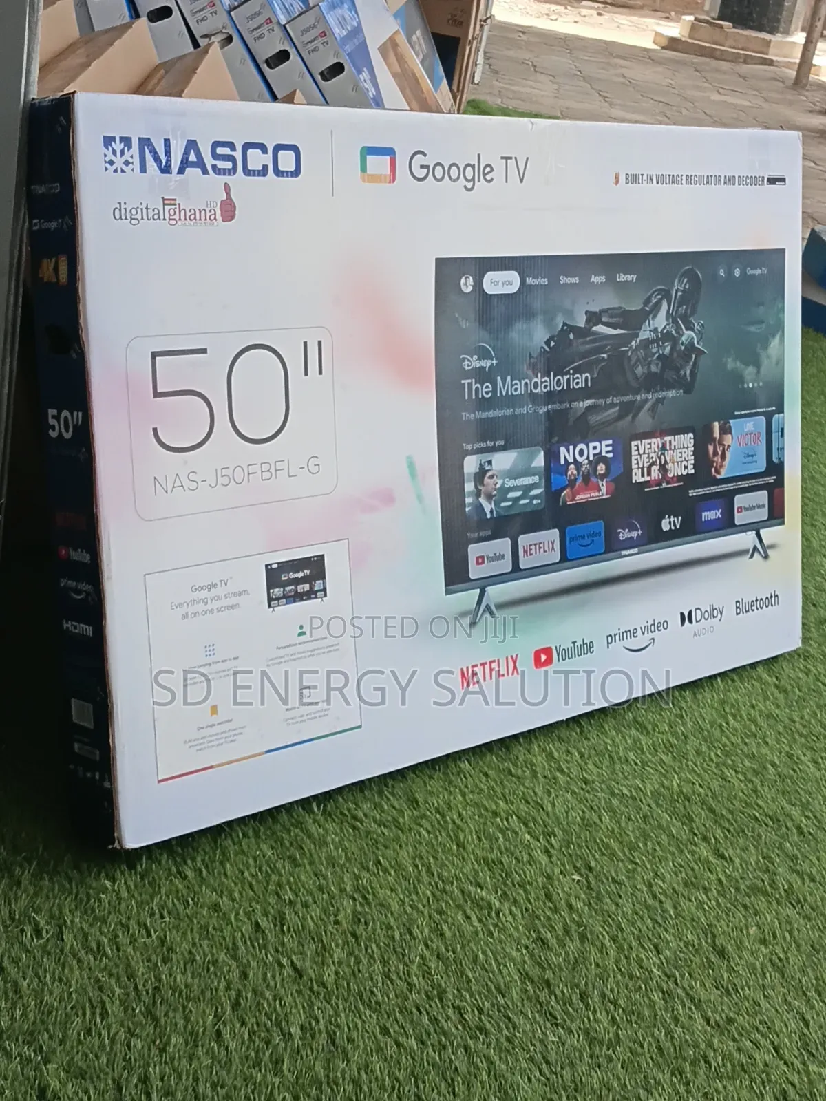 NASCO 50" Smart TV - Google TV OS With Bluetooth & Dolby Sealed