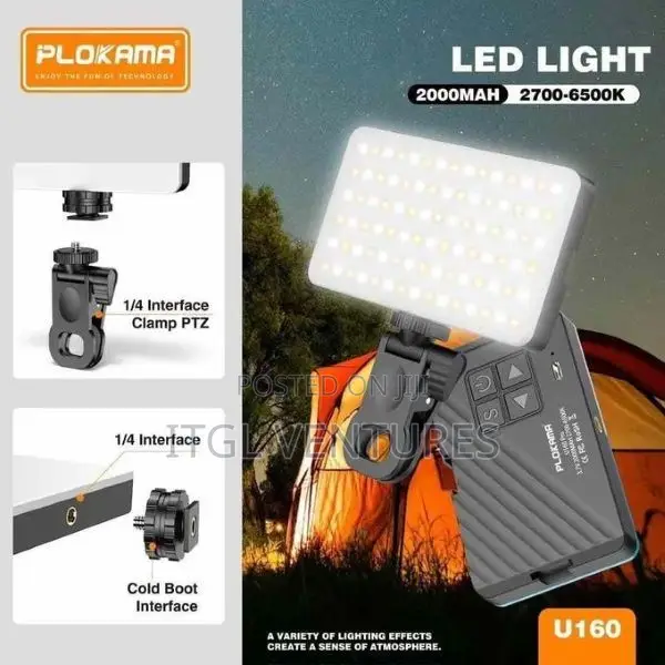 Plokama U160 Portable Led Light 2700-6500k 2000mah