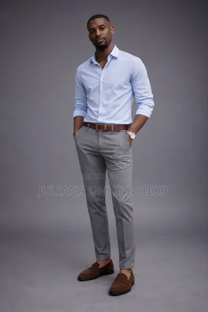 Men Sirt and Material Trousers