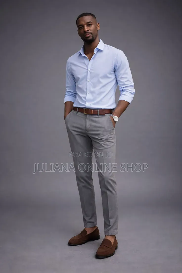 Men Sirt and Material Trousers