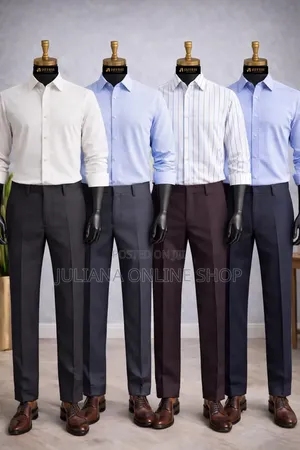 Men Sirt and Material Trousers