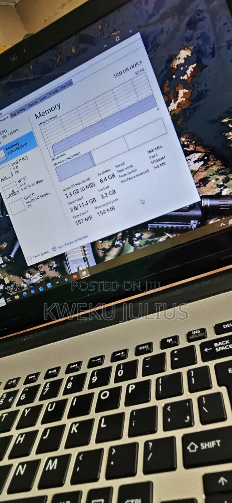 Laptop Toshiba Satellite L50 12GB Intel Core i3 SSD 128GB