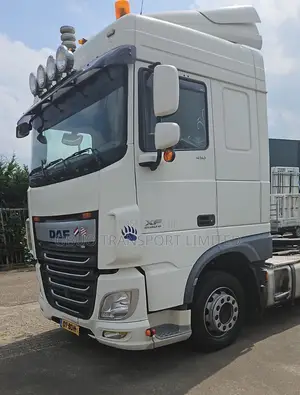 White DAF Heavy-Duty Truck 2017