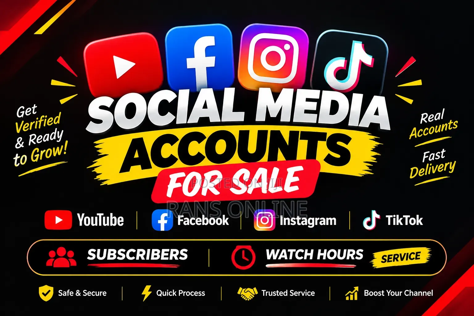 Monetised Social Media Accounts