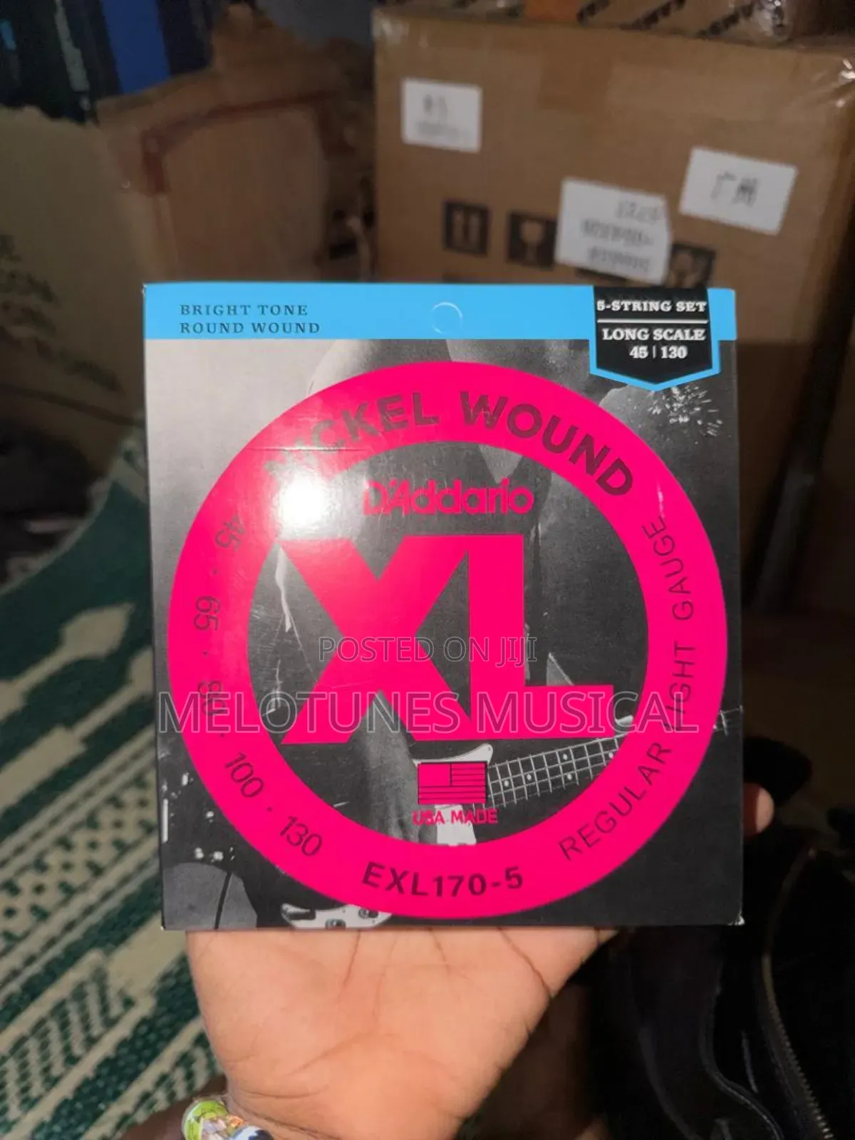 d'Addario EXL170-5 Nickel Wound Bass Guitar Strings