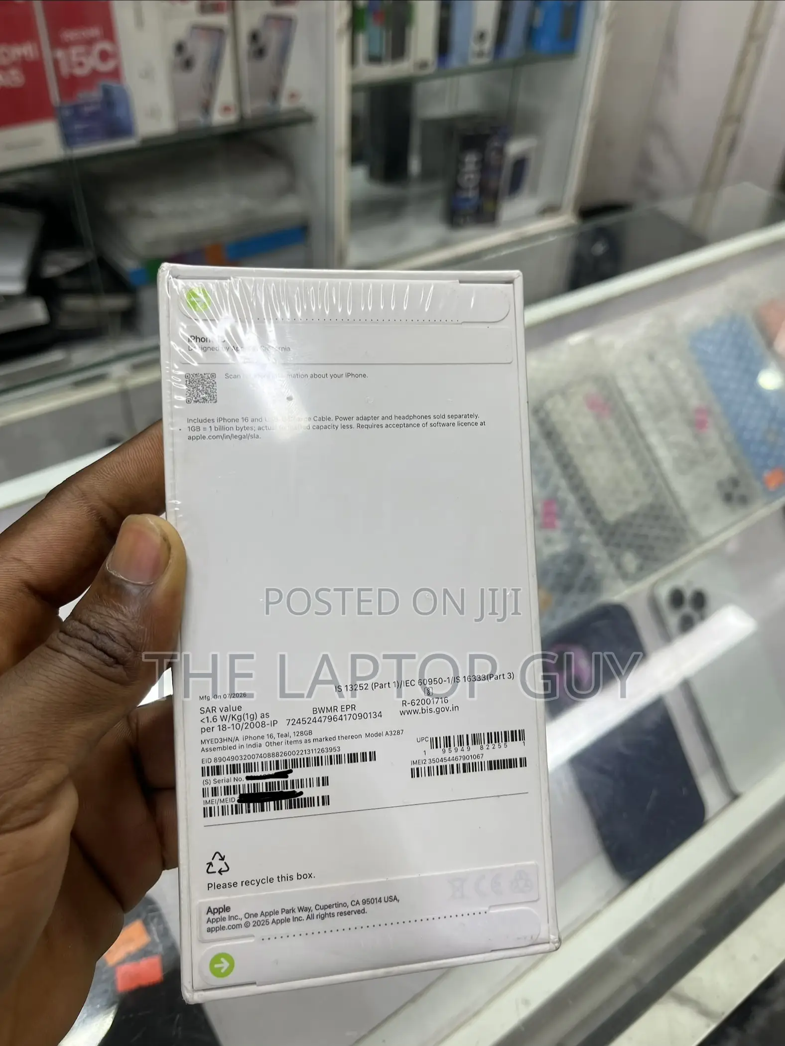 New Apple iPhone 16 128 GB Blue