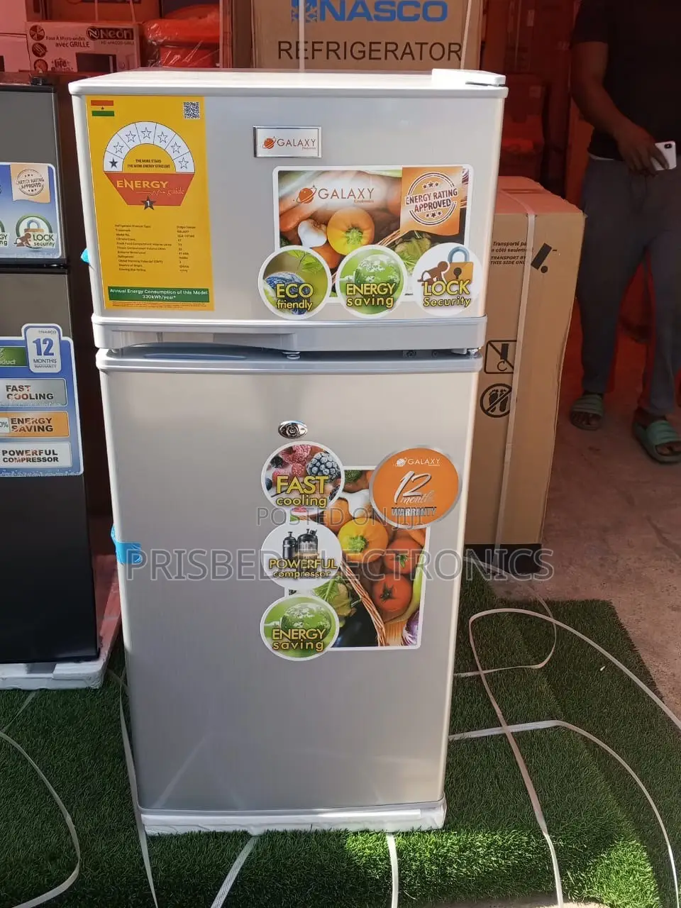 Galaxy Table Top Double Door Fridge 95 Litres