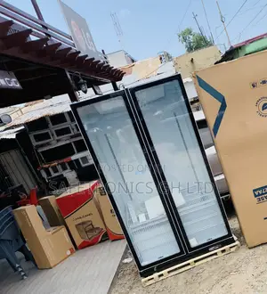 Cool-Keeper Pearl 690L 2 Door PVC-801-27aa Black Fridge