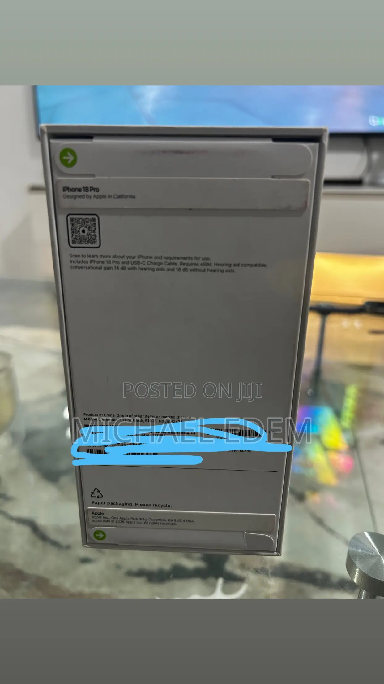 New Apple iPhone 18 Pro 512 GB Black